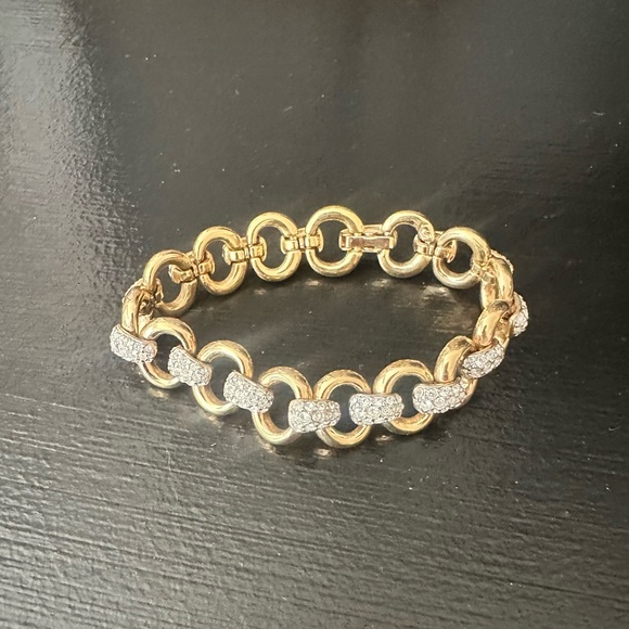 Swarovski Jewelry - Swarovski Elegant Gold and Silver Chain Bracelet